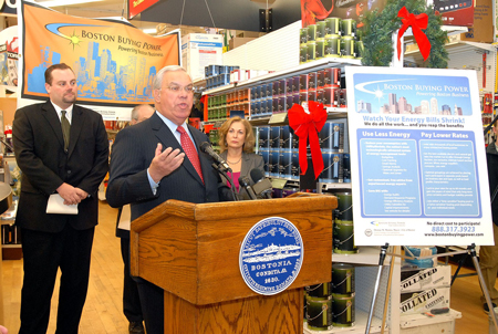 Mayor Menino announces the Boston Buying Power intiative